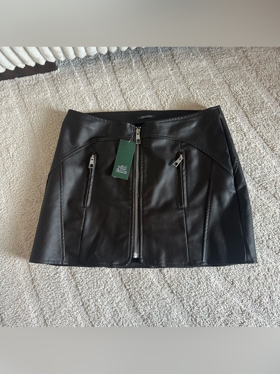 wild fable Dresses & Skirts - Wild Fable Black Faux Leather Mini Skirt